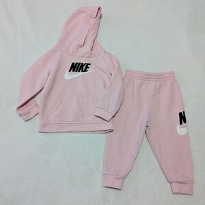 Nike Kids Pink Hoodie and Jogger Set Size 2T